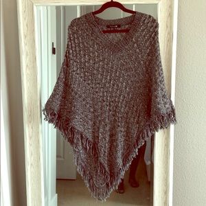 Sassy Gray Poncho!